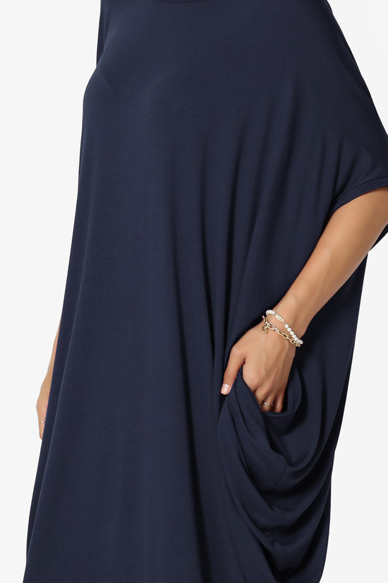 Kandi Loose Batwing Draped Dress