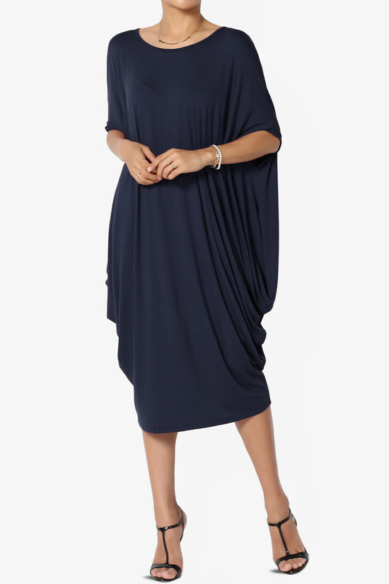 Kandi Loose Batwing Draped Dress