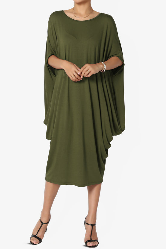 Kandi Loose Batwing Draped Dress