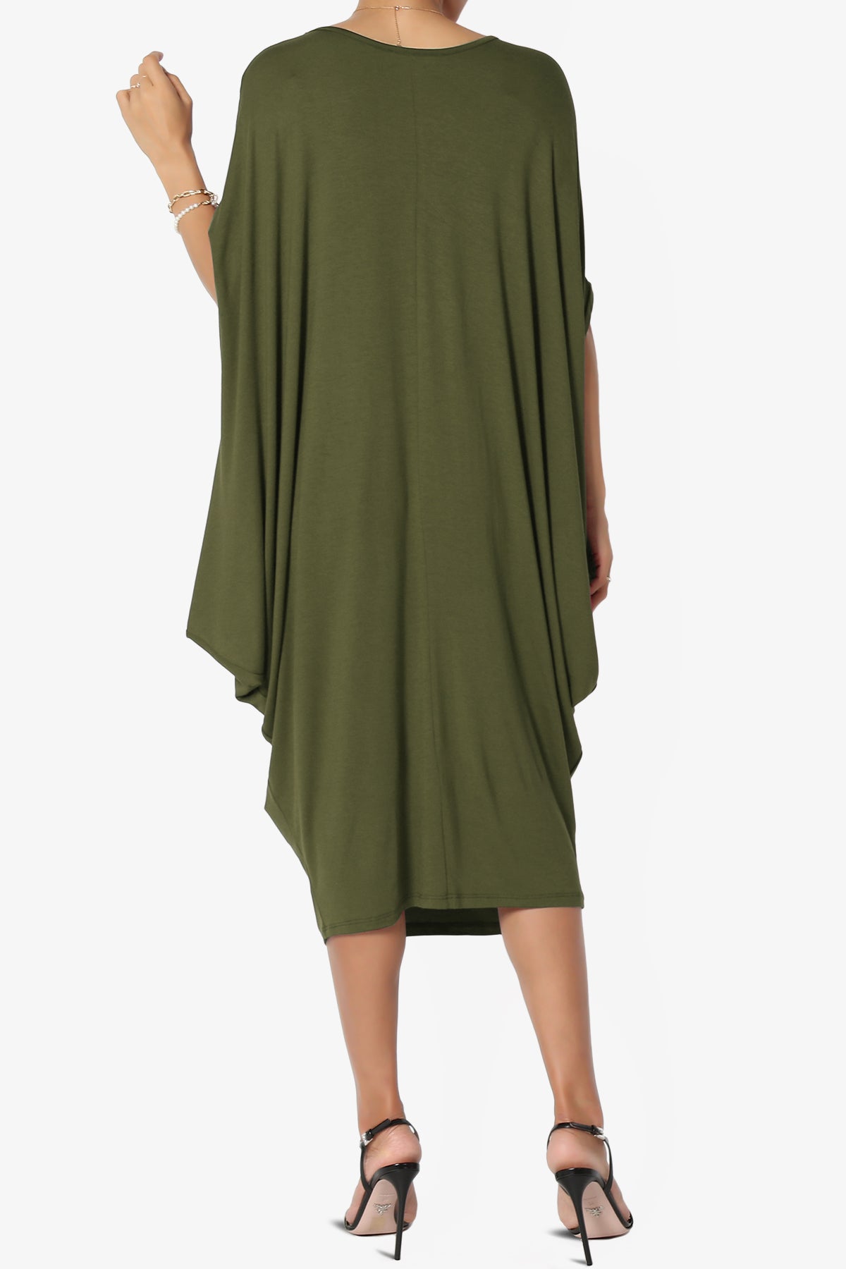 Kandi Loose Batwing Draped Dress