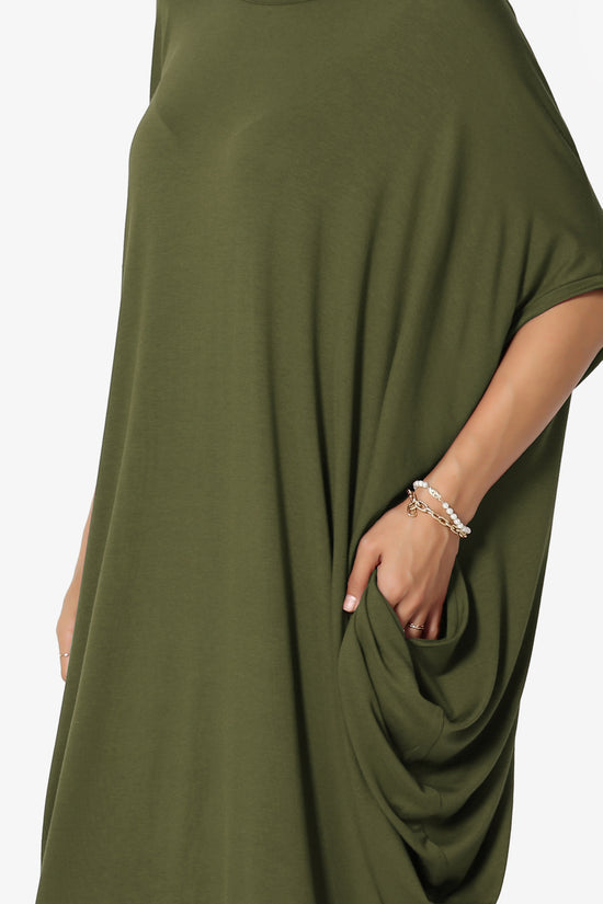 Kandi Loose Batwing Draped Dress