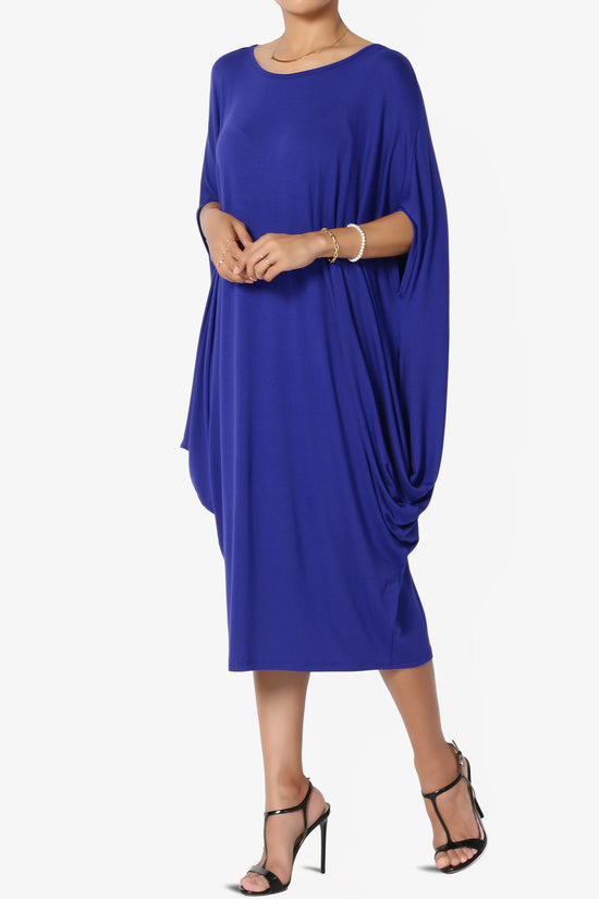 Kandi Loose Batwing Draped Dress