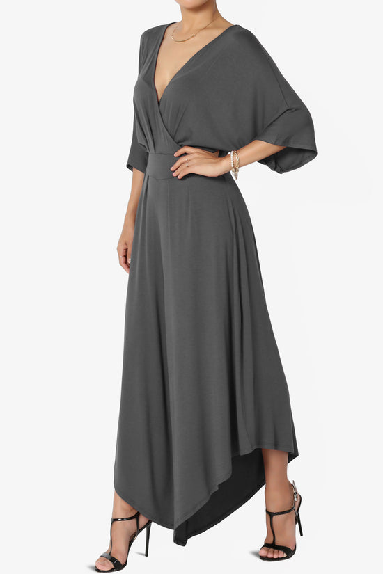 Genie Surplice Wrap Asymmertic Wide Leg Jumpsuit