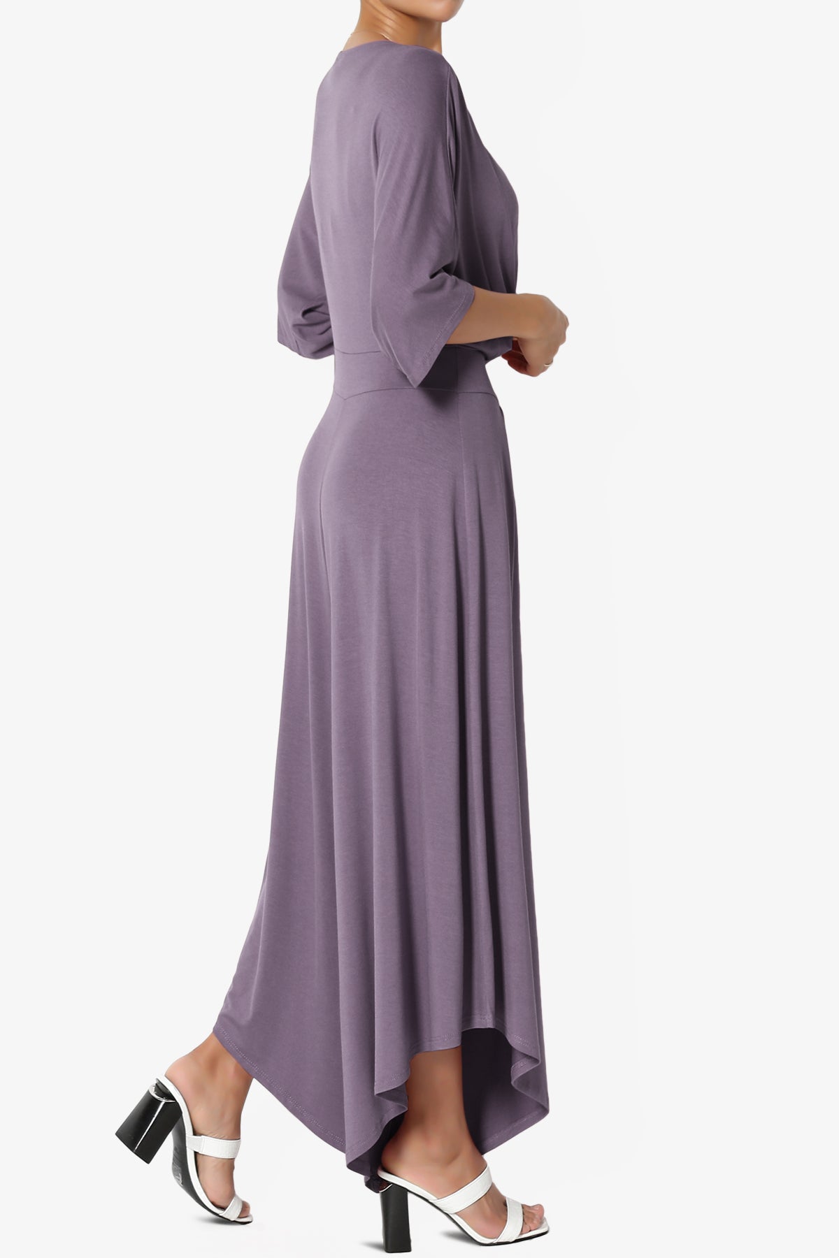 Genie Surplice Wrap Asymmertic Wide Leg Jumpsuit