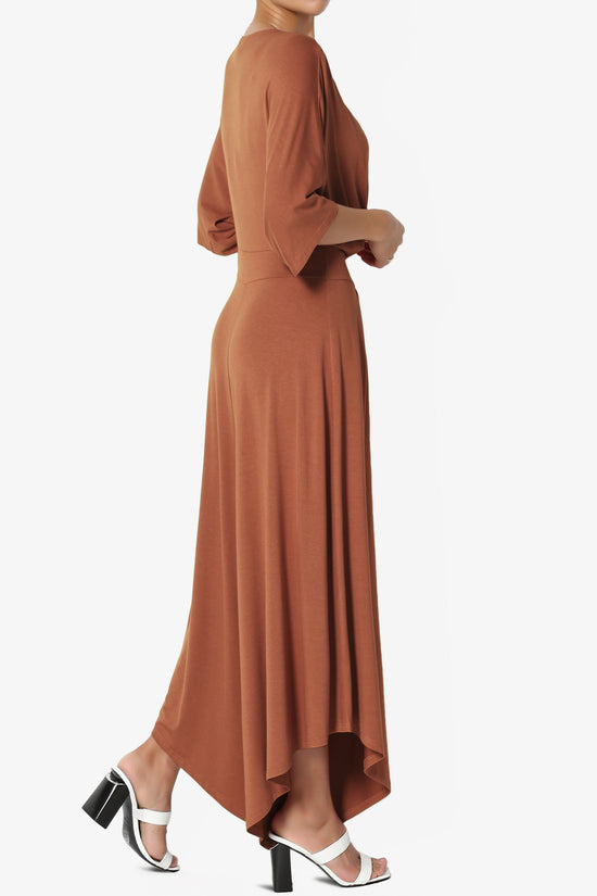 Genie Surplice Wrap Asymmertic Wide Leg Jumpsuit