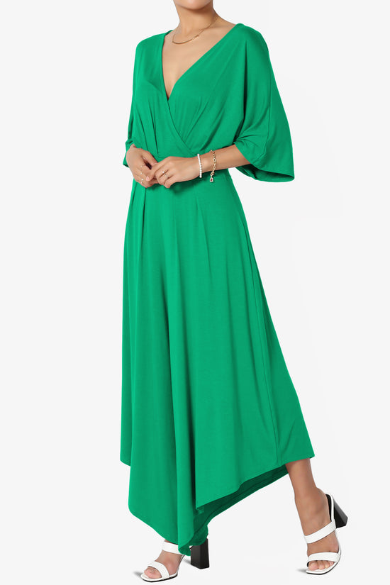 Genie Surplice Wrap Asymmertic Wide Leg Jumpsuit
