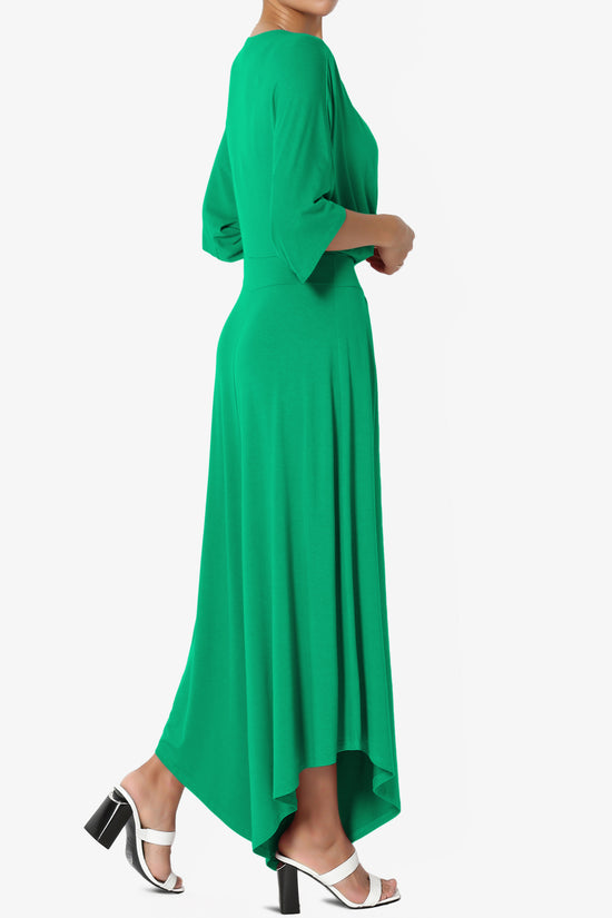 Genie Surplice Wrap Asymmertic Wide Leg Jumpsuit