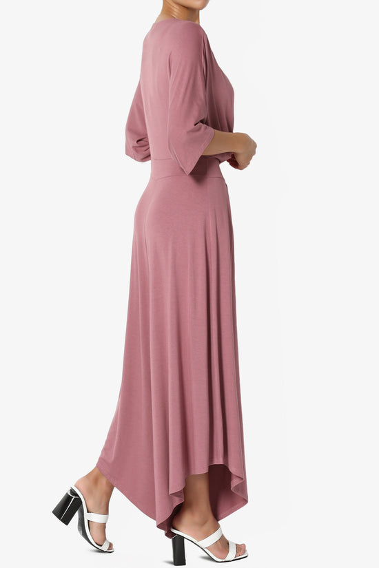 Genie Surplice Wrap Asymmertic Wide Leg Jumpsuit