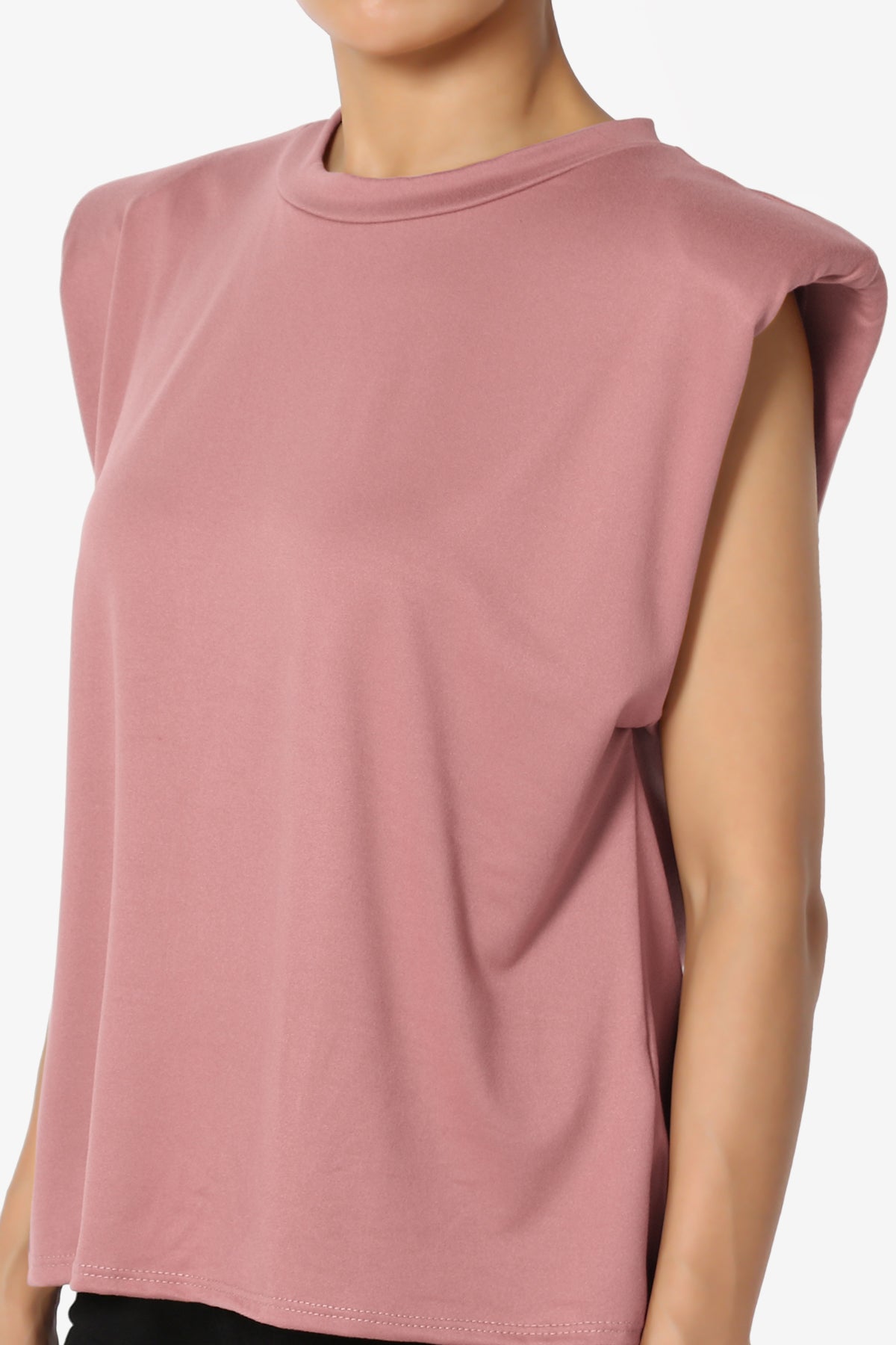 Joey Padded Shoulder Tank Top & Midi Pencil Skirt SET