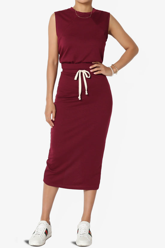 Discreet Crop Tank Top & Midi Skirt SET PLUS