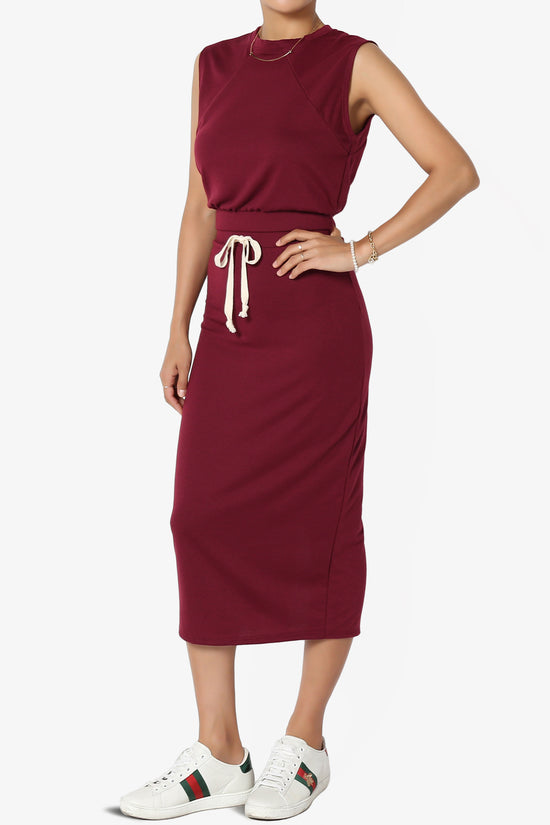 Discreet Crop Tank Top & Midi Skirt SET PLUS