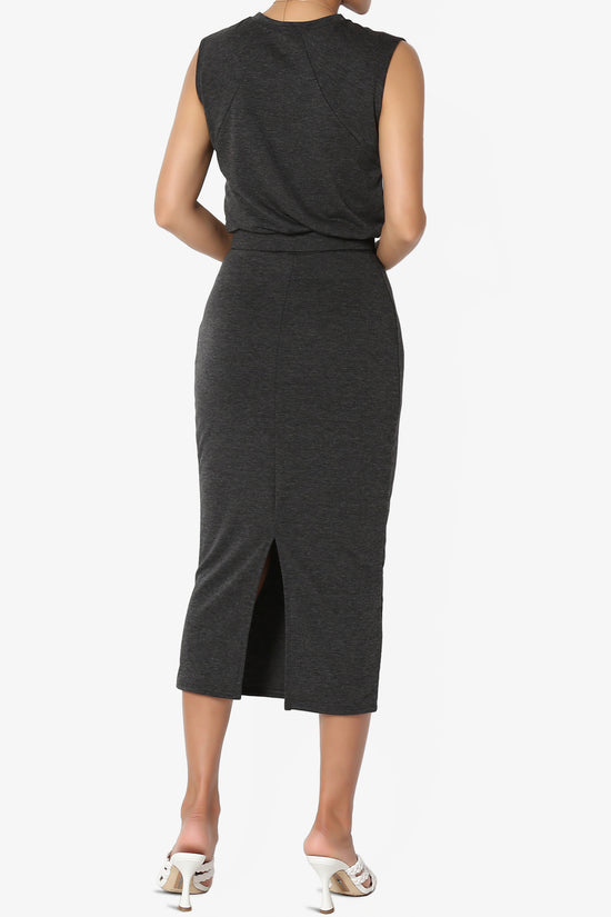 Discreet Crop Tank Top & Midi Skirt SET PLUS