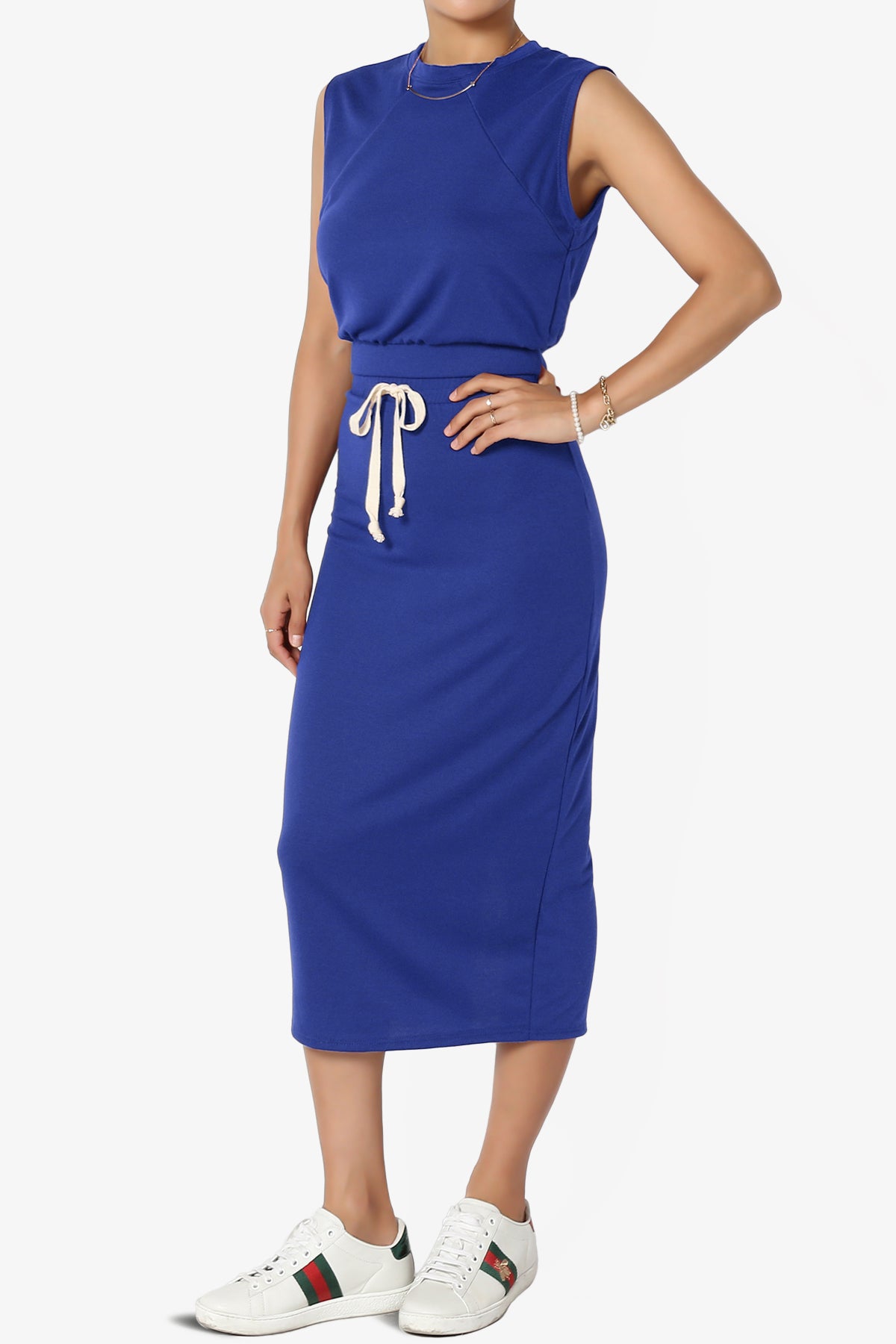 Discreet Crop Tank Top & Midi Skirt SET PLUS