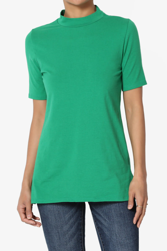 Kahiko Mock Neck Short Sleeve Tee