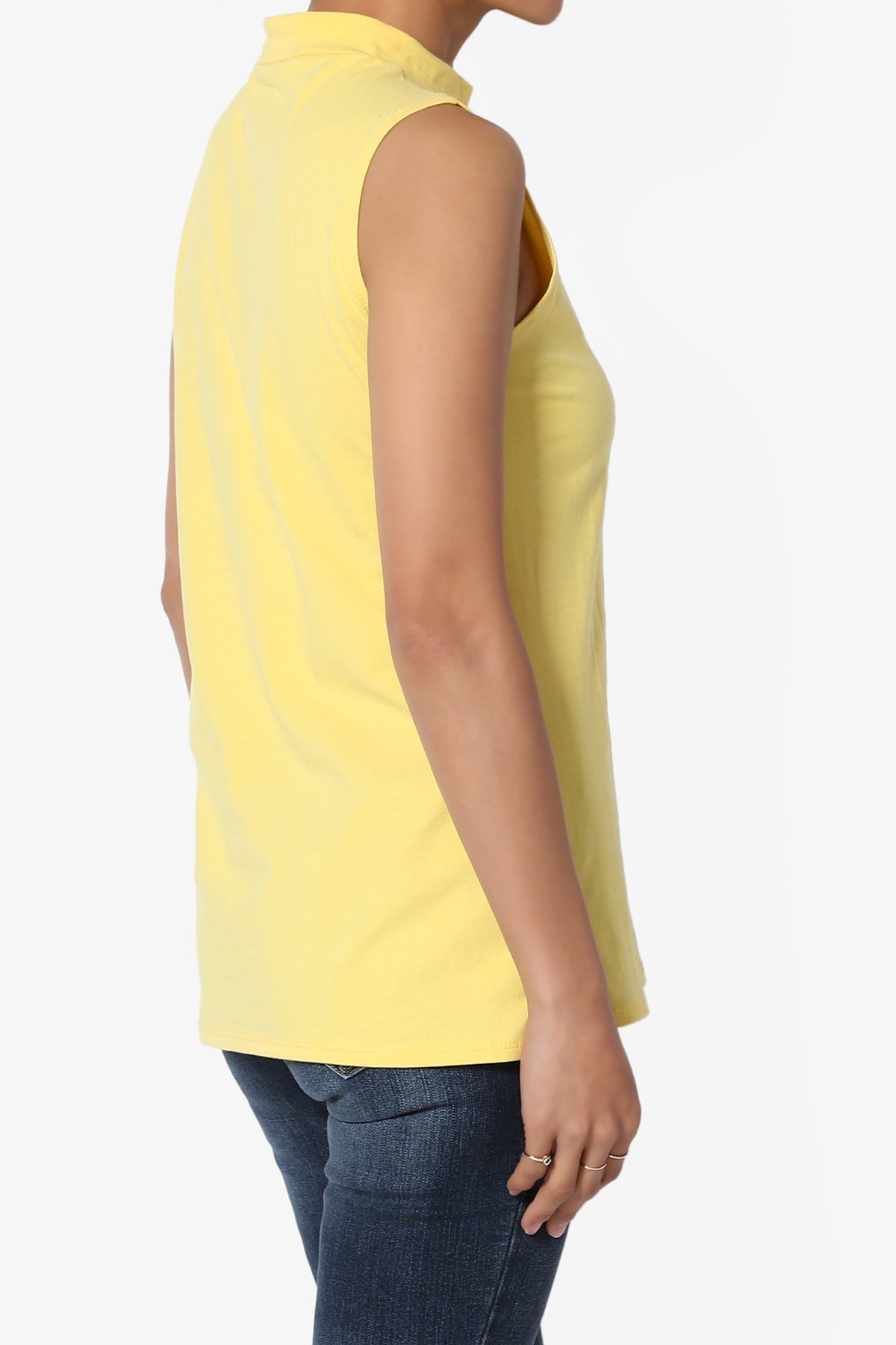 Kahiko Sleeveless Mock Neck Tee PLUS