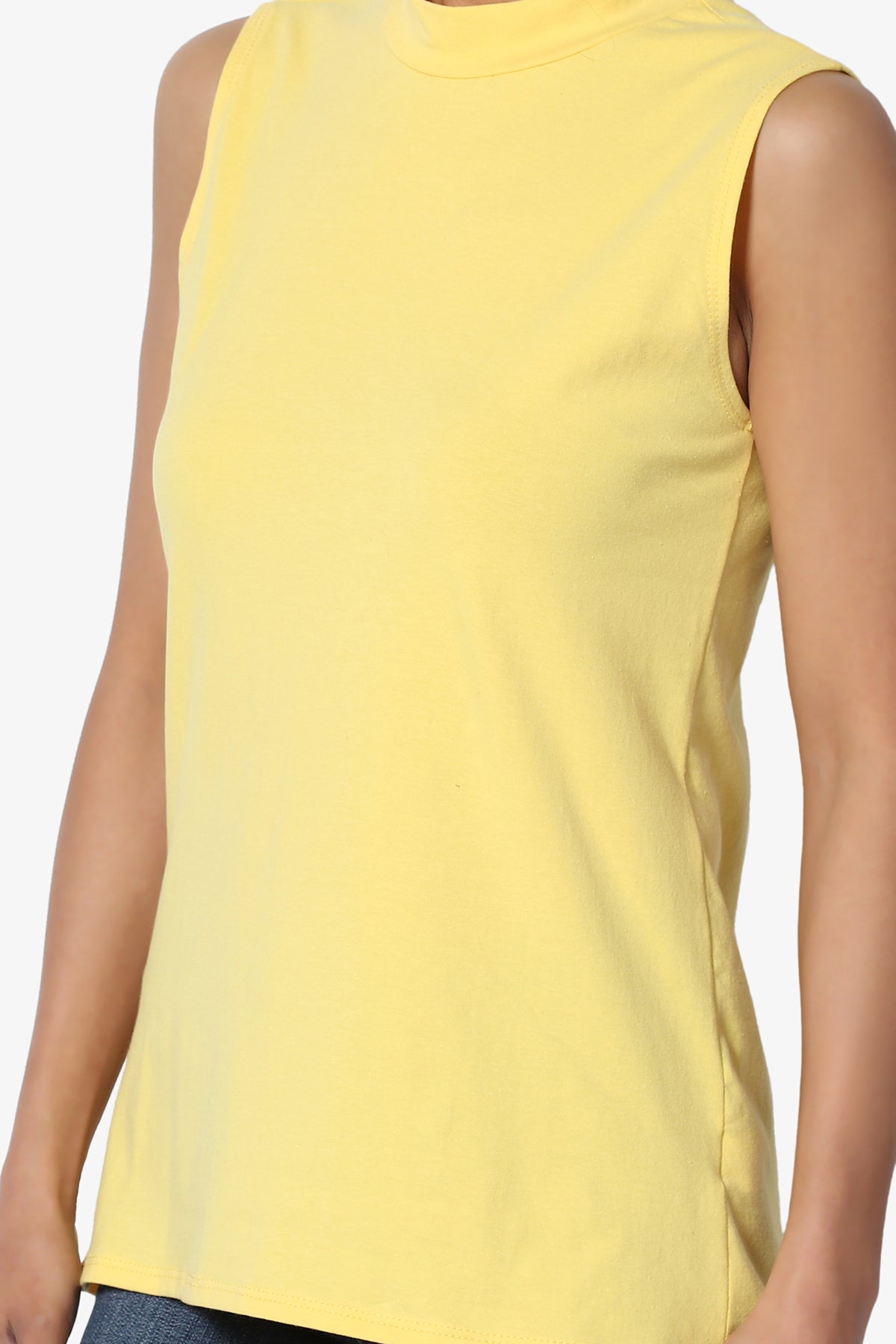 Kahiko Sleeveless Mock Neck Tee PLUS
