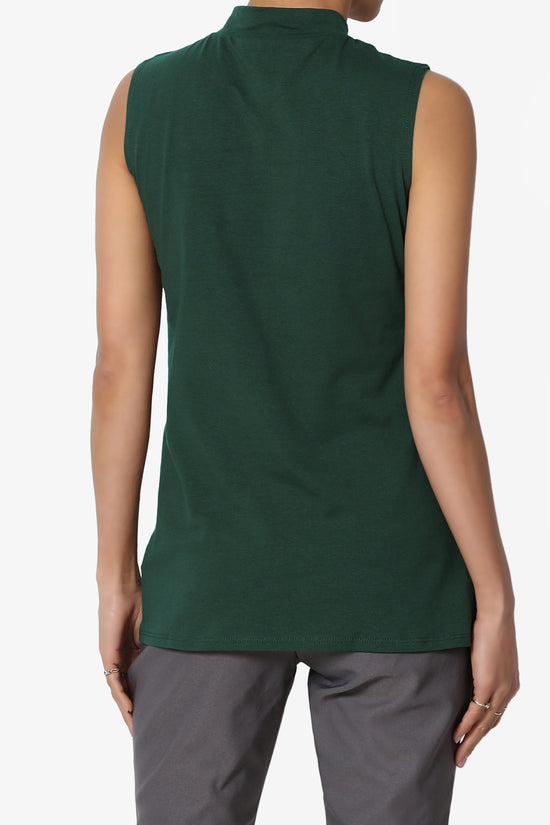 Kahiko Sleeveless Mock Neck Tee PLUS