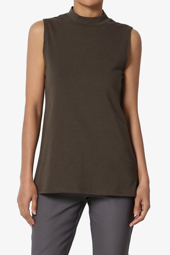 Kahiko Sleeveless Mock Neck Tee