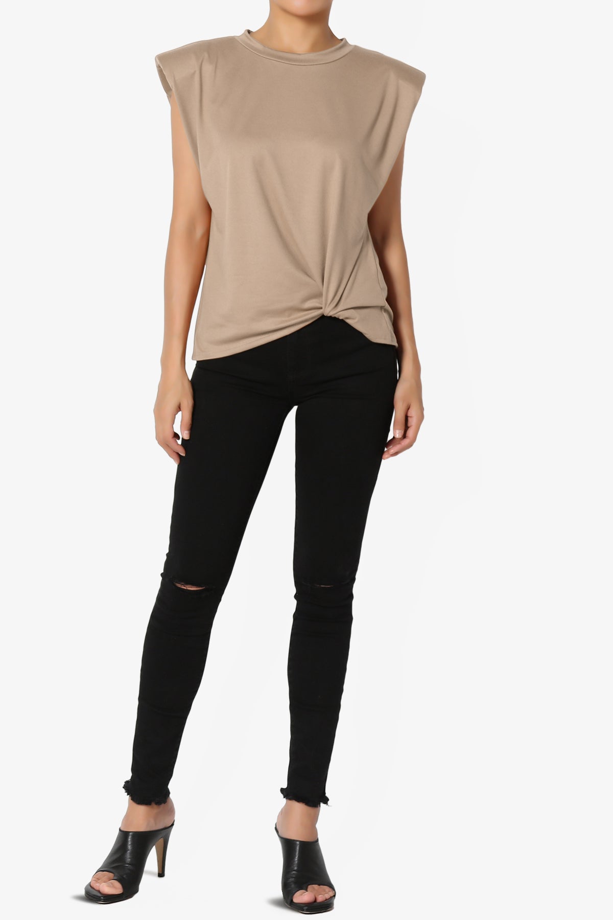 Joey Power Padded Shoulder Tank Top