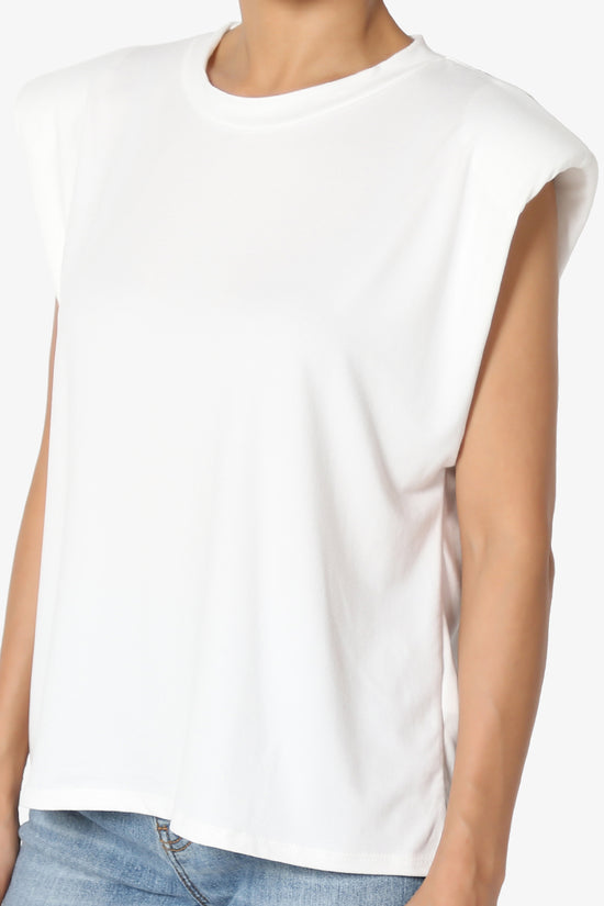 Joey Power Padded Shoulder Tank Top