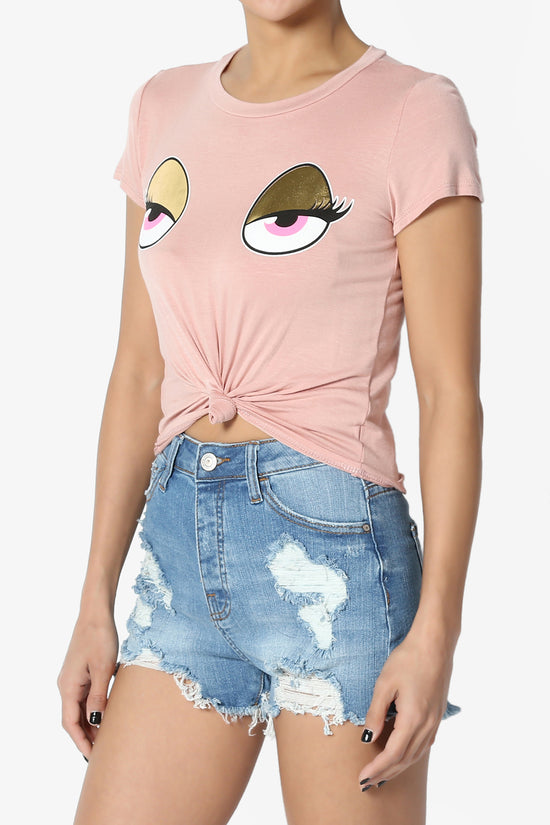 Sanderson Big Eye Print Crop Tee