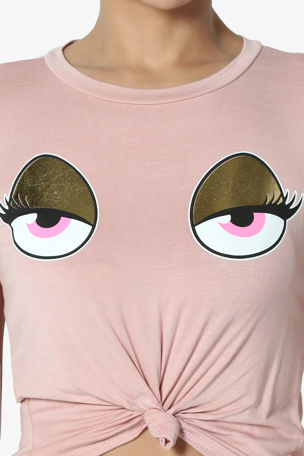 Sanderson Big Eye Print Crop Tee