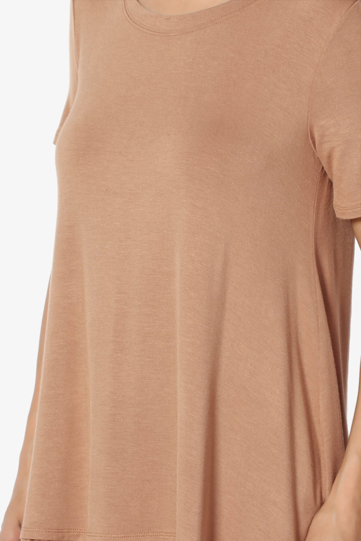 Nason Short Sleeve Lace Hem Tunic EGG SHELL_5