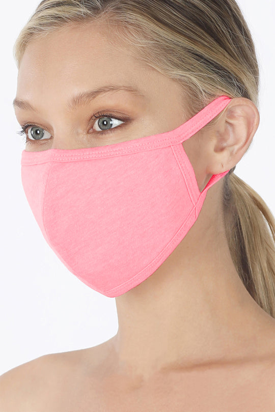 3 PACK Washable Cotton MASK W Soft Cotton Lining