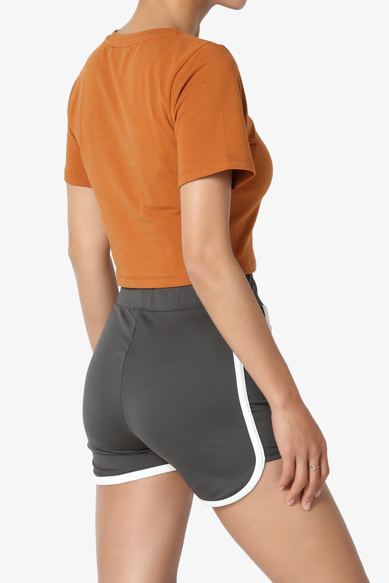 Moore Crew Neck Cotton Crop Tee