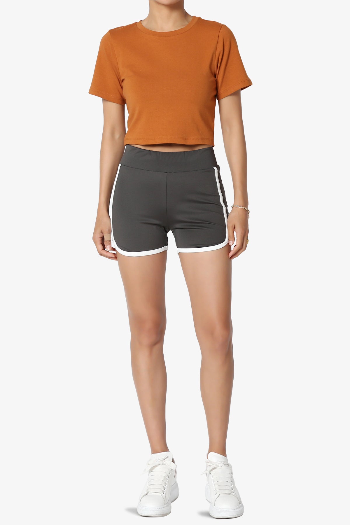 Moore Crew Neck Cotton Crop Tee