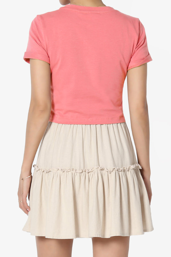 Moore Crew Neck Cotton Crop Tee