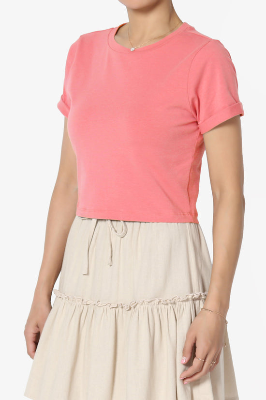 Moore Crew Neck Cotton Crop Tee