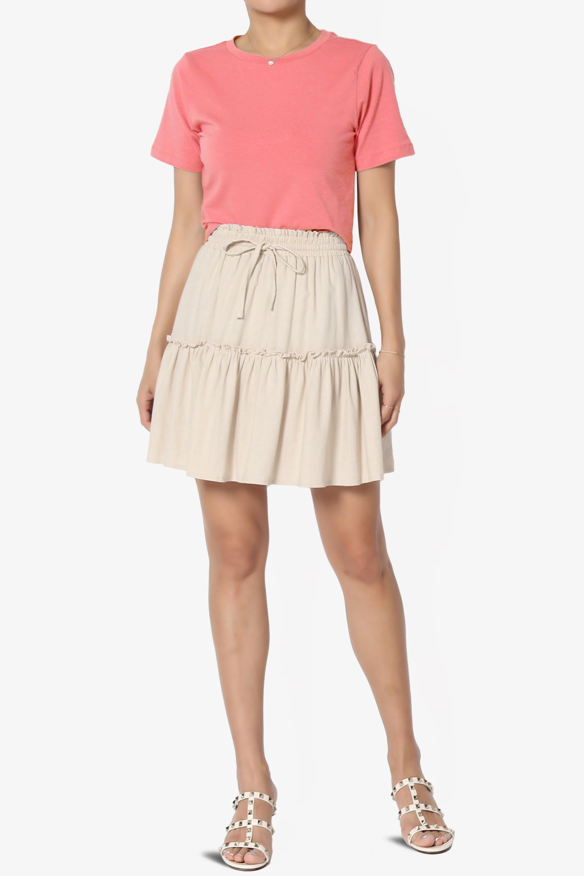 Moore Crew Neck Cotton Crop Tee