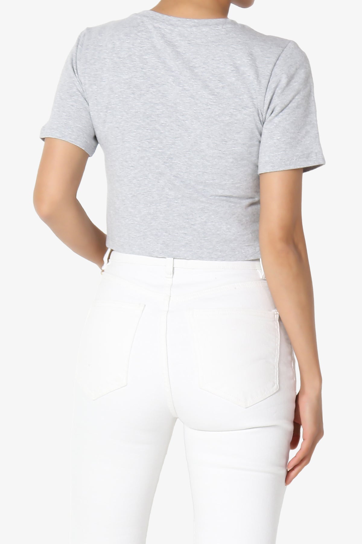 Moore Crew Neck Cotton Crop Tee