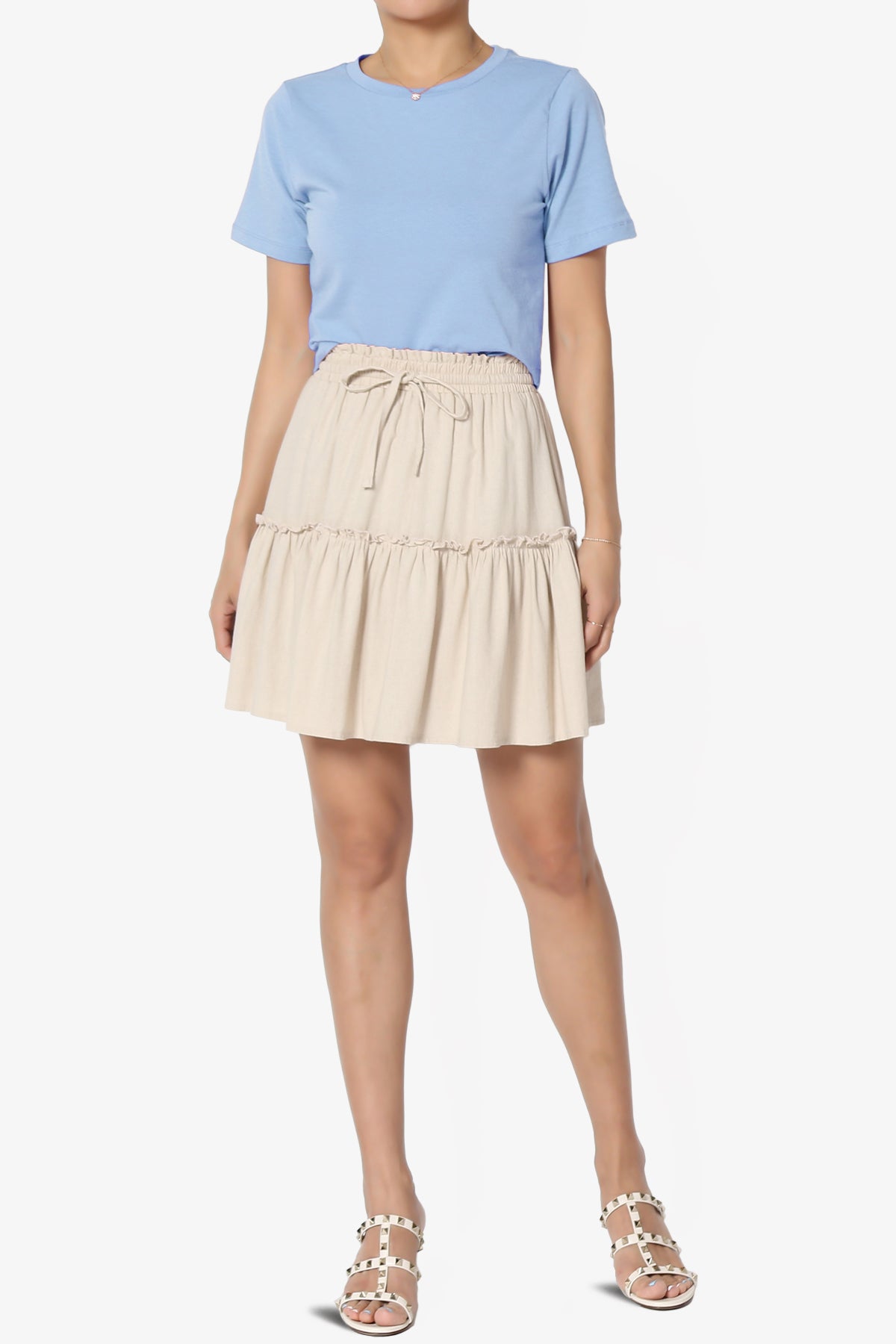 Moore Crew Neck Cotton Crop Tee