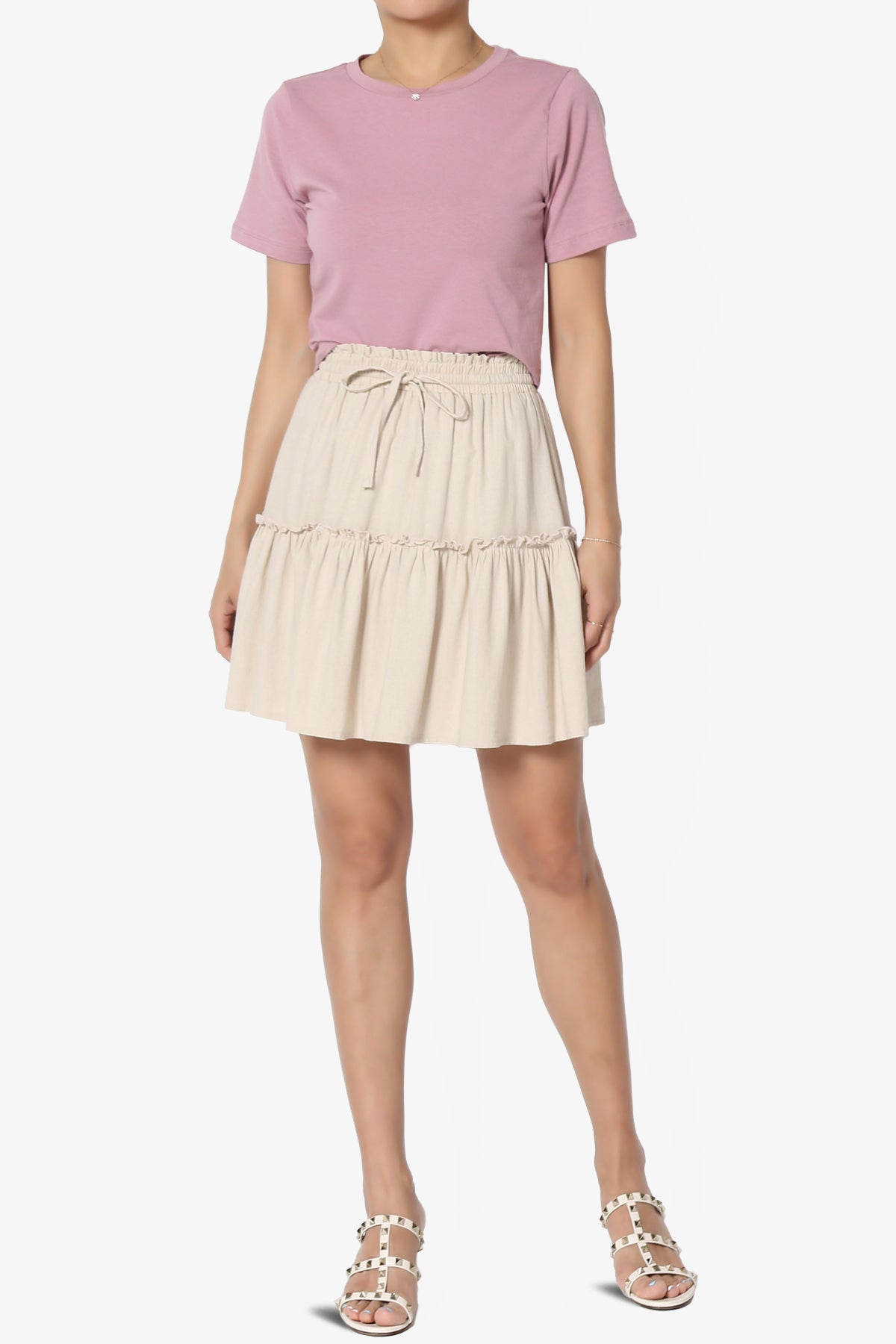 Moore Crew Neck Cotton Crop Tee