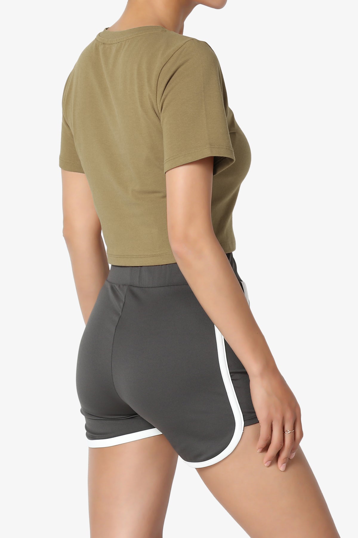 Moore Crew Neck Cotton Crop Tee