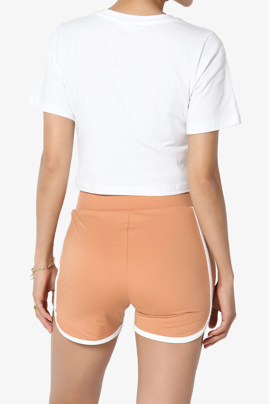 Moore Crew Neck Cotton Crop Tee