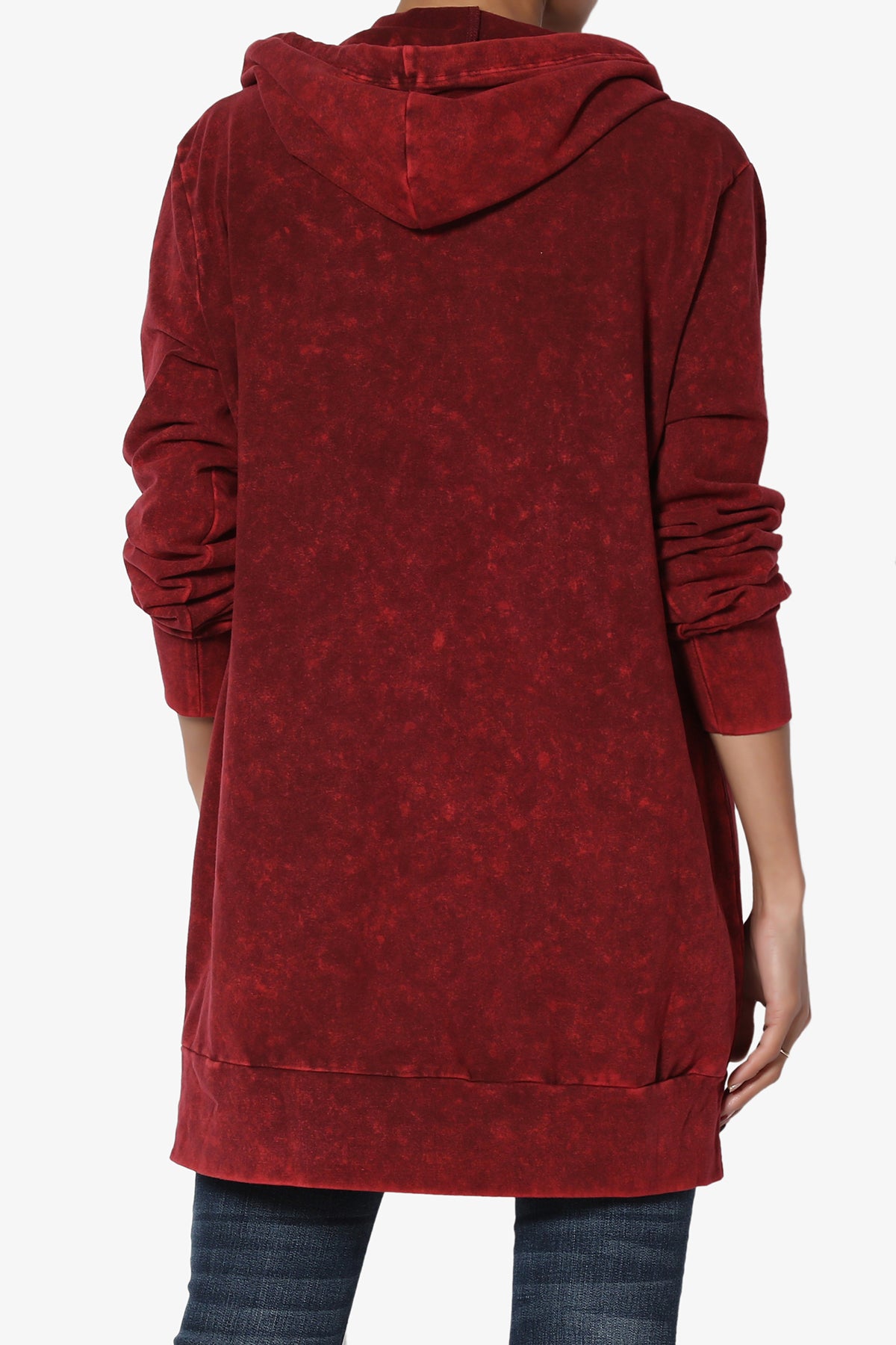 Trophy Acid Wash Hoodie Tunic