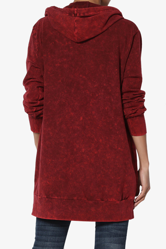 Trophy Acid Wash Hoodie Tunic