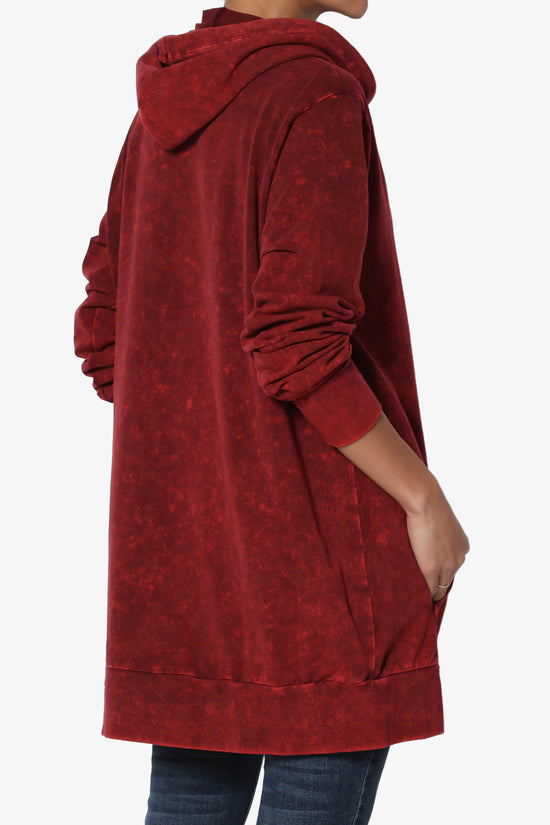 Trophy Acid Wash Hoodie Tunic