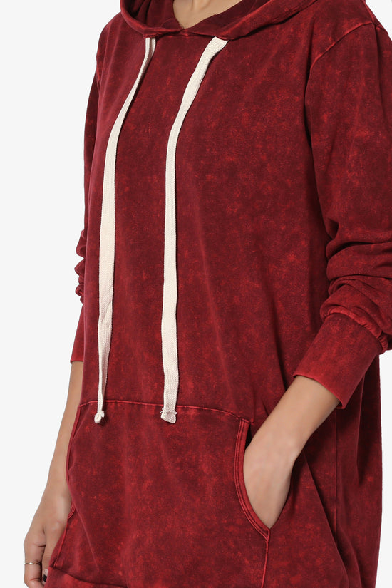 Trophy Acid Wash Hoodie Tunic