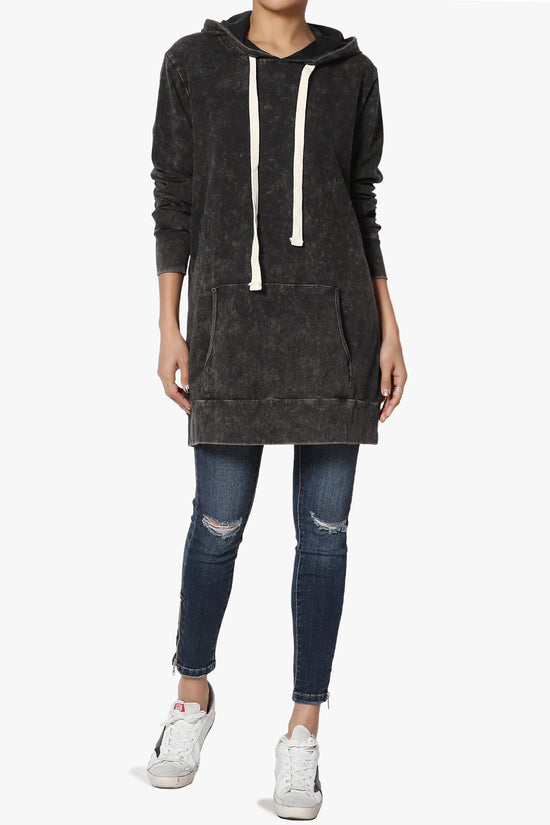 Trophy Acid Wash Hoodie Tunic CHARCOAL_6