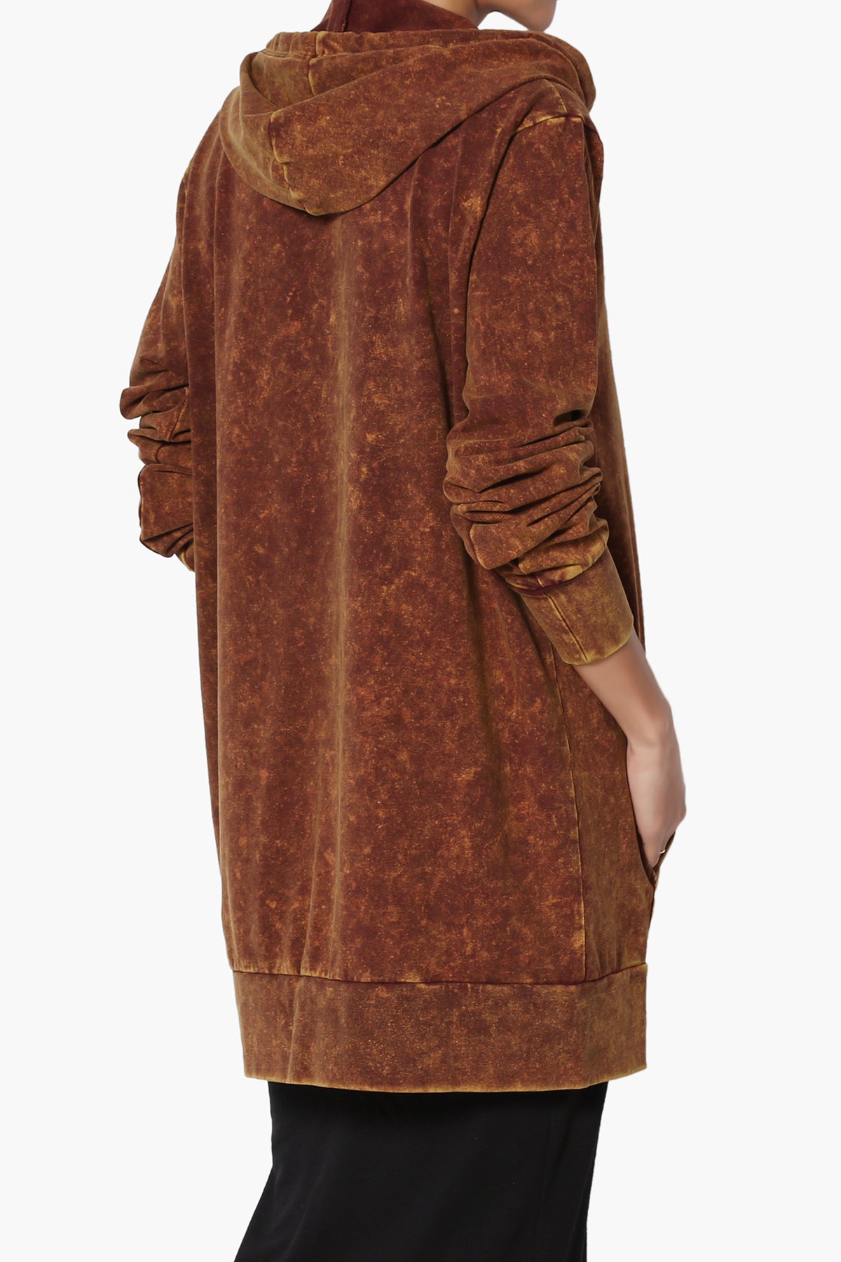 Trophy Acid Wash Hoodie Tunic