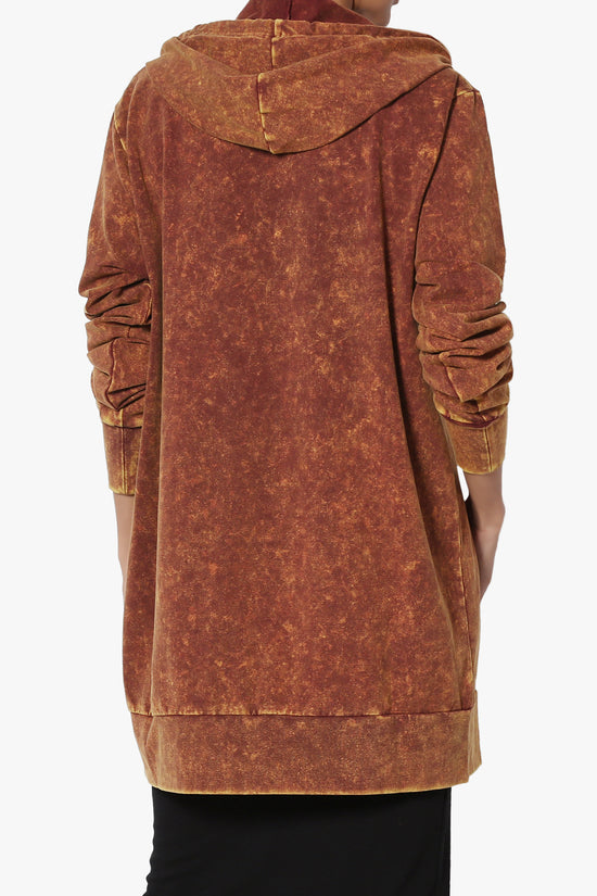 Trophy Acid Wash Hoodie Tunic GOLDEN MUSTARD_2