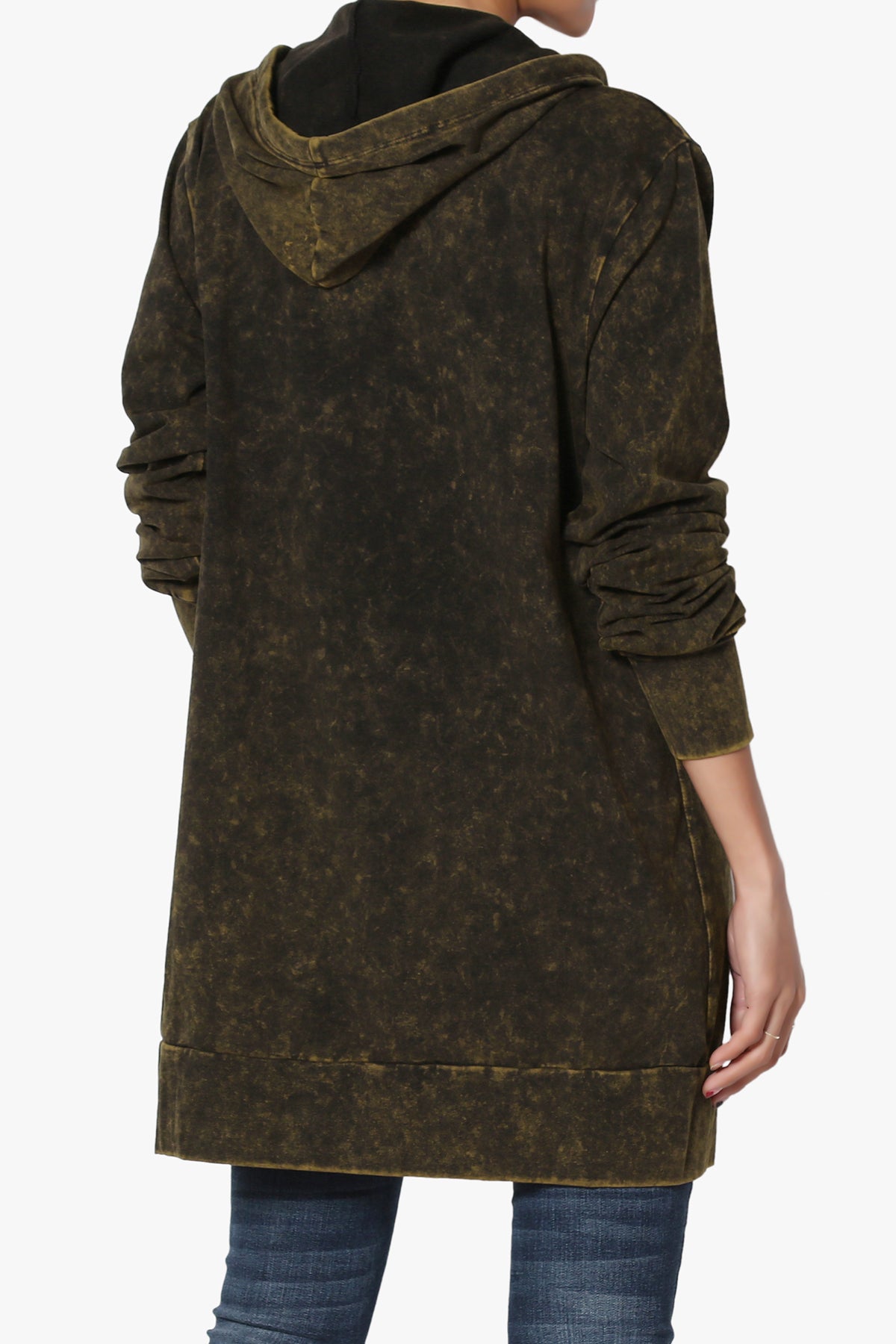 Trophy Acid Wash Hoodie Tunic