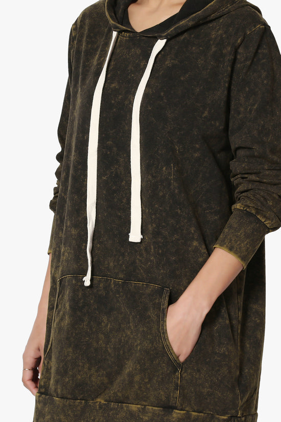Trophy Acid Wash Hoodie Tunic