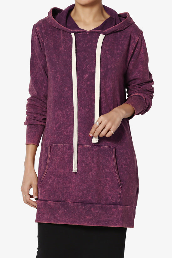 Trophy Acid Wash Hoodie Tunic