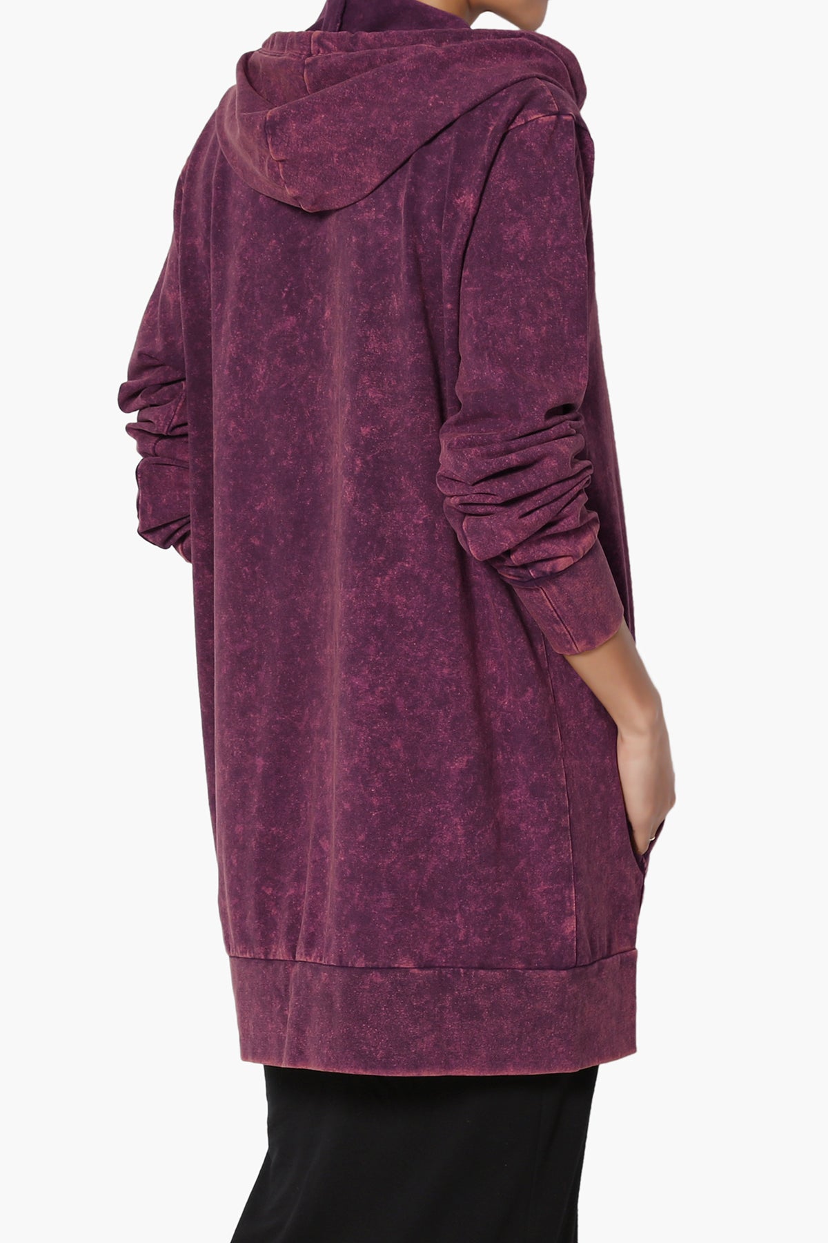 Trophy Acid Wash Hoodie Tunic