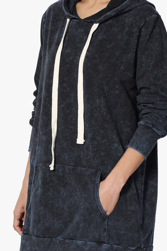 Trophy Acid Wash Hoodie Tunic SAPPHIRE_5